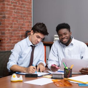 Students working on scholarship applications for health programs, preparing for top scholarships for health students in 2026.